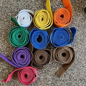 Vintage Taekwondo Karate Martial Arts belts Bundle